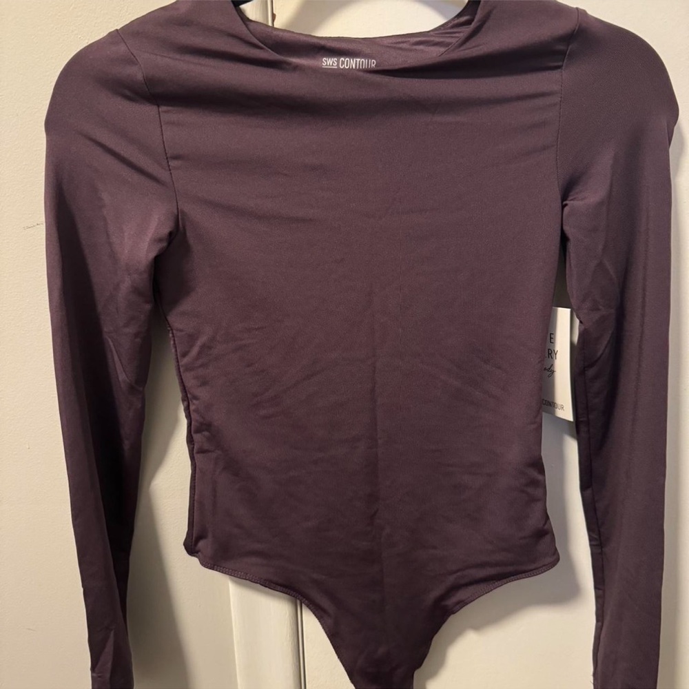 Purple Long Sleeve Contour Bodysuit